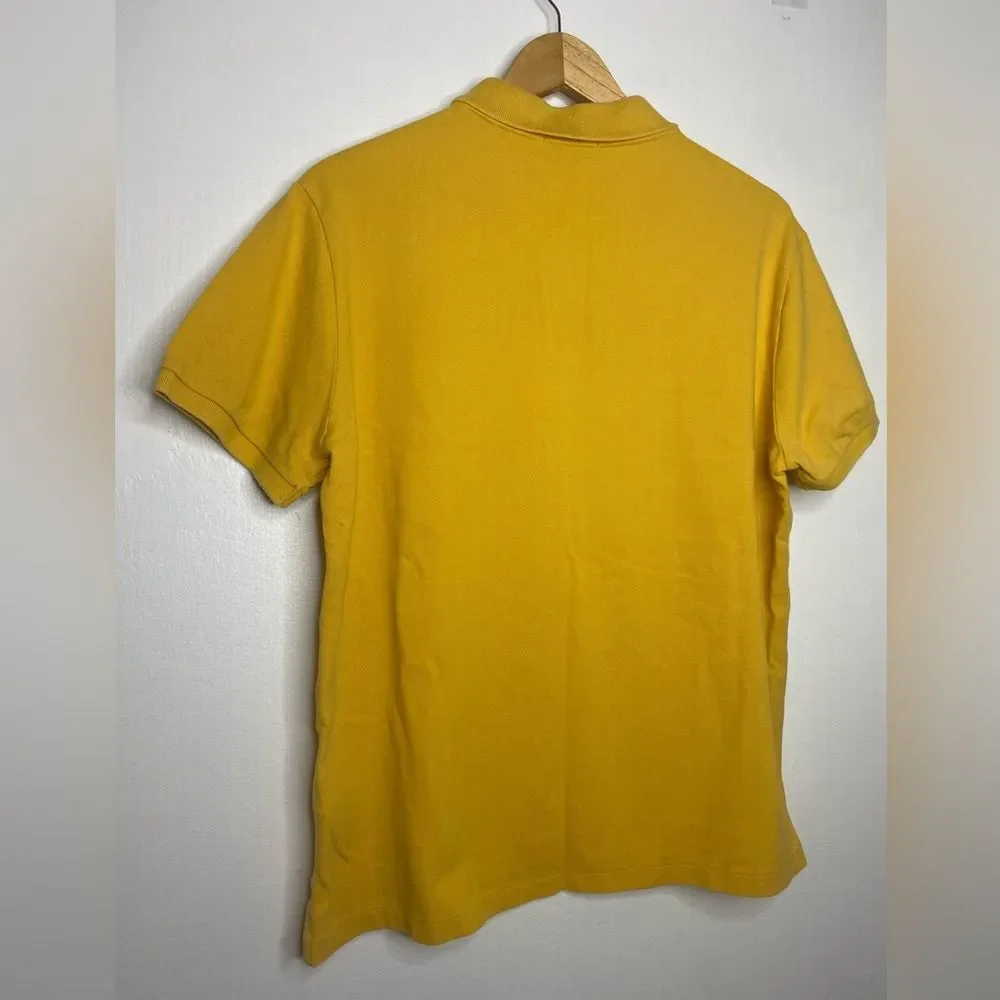 Ralph Lauren Mustard Polo Shirt Size Large Preppy Classic